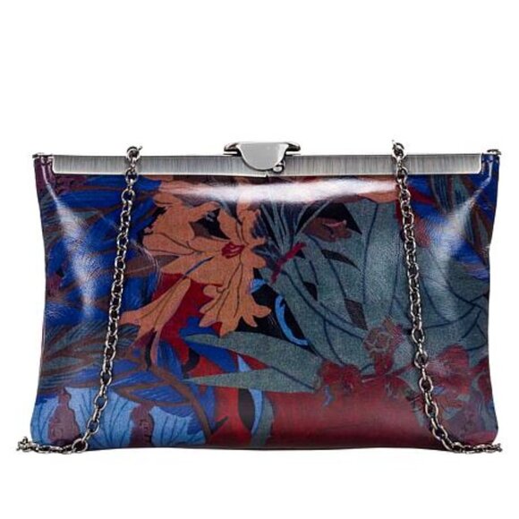 Patricia Nash Leather Asher Frame Clutch - Picture 1 of 6